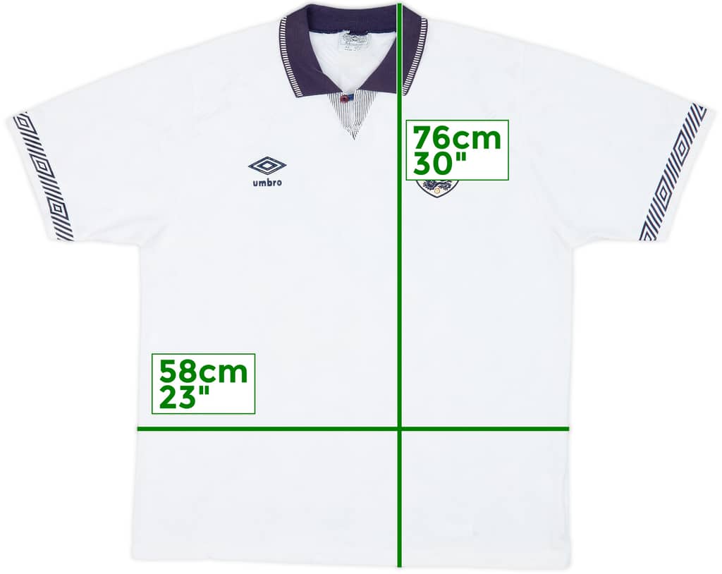 1990-92 England Home Shirt - 9/10 - (L)