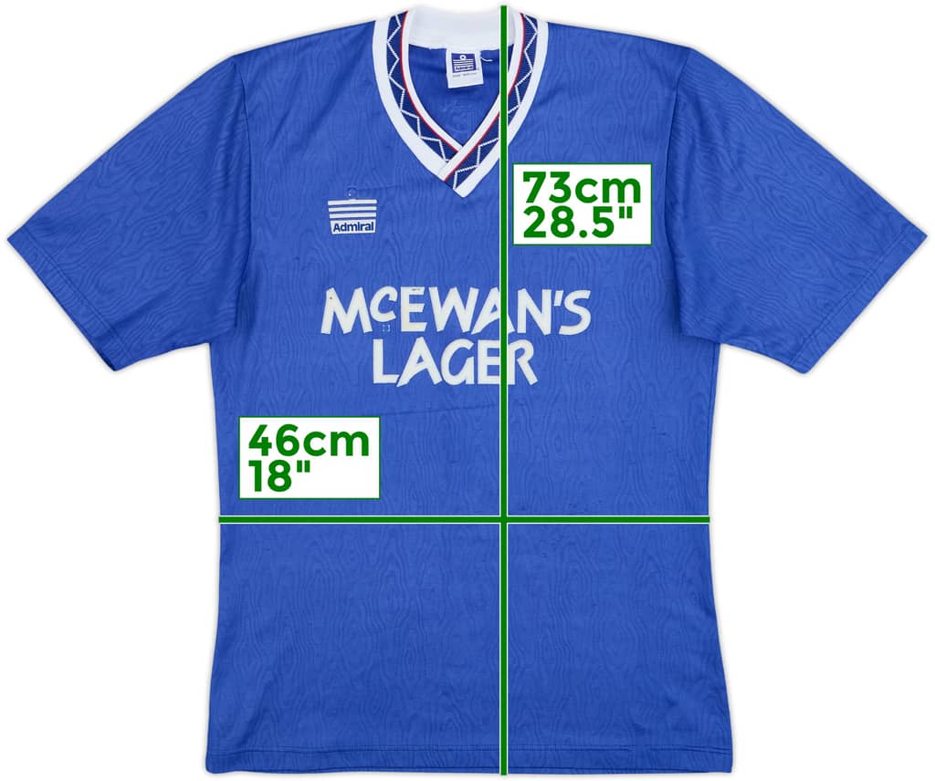 1990-92 Rangers Home Shirt - 6/10 - (S)