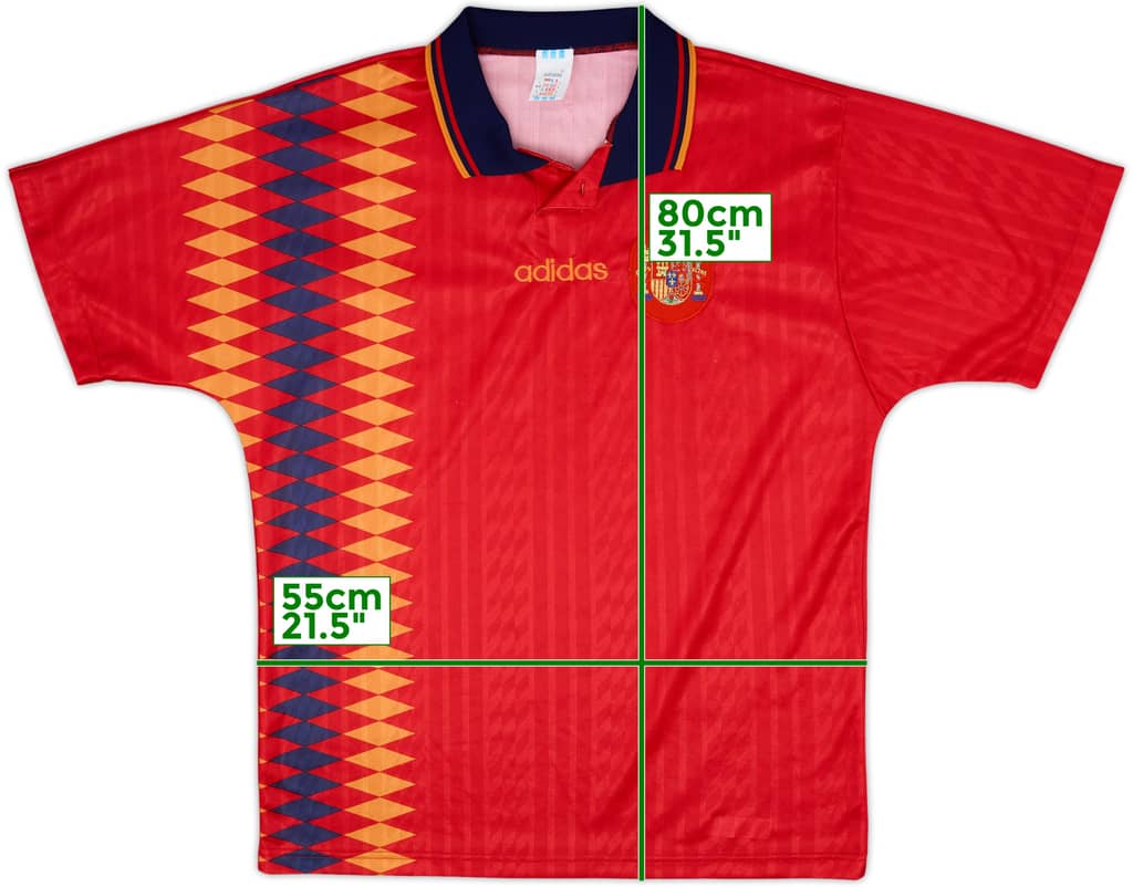 1994-96 Spain Home Shirt - 9/10 - (L)