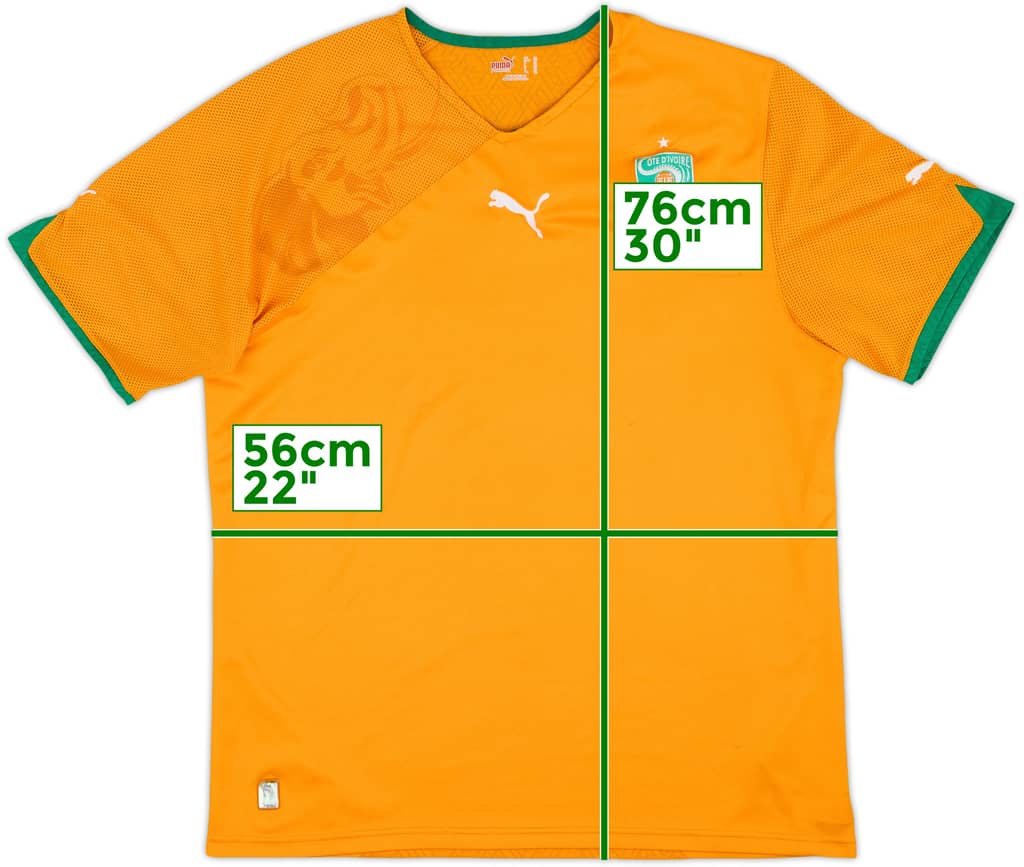 2010-11 Ivory Coast Home Shirt - 5/10 - (XL)