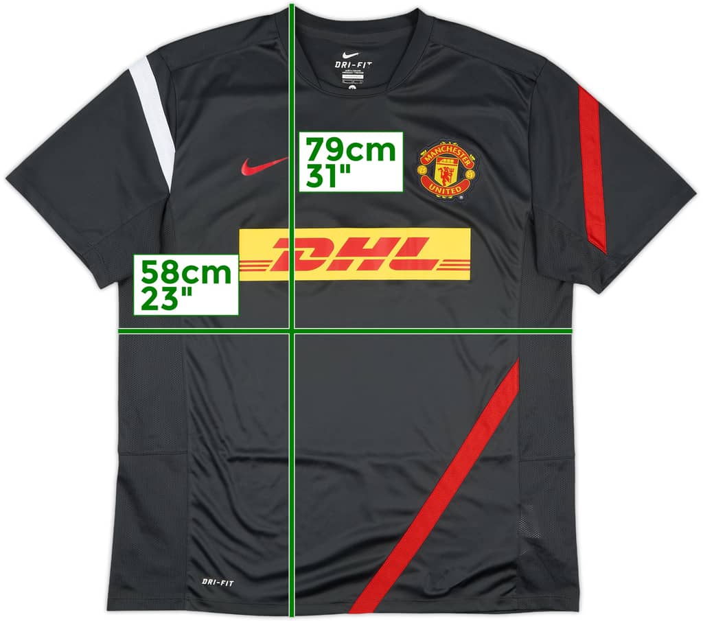 2012-13 Manchester United Nike Training Shirt - 9/10 - (XL)