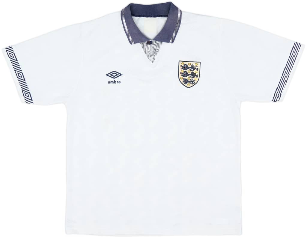 1990-92 England Home Shirt - 6/10 - (L)