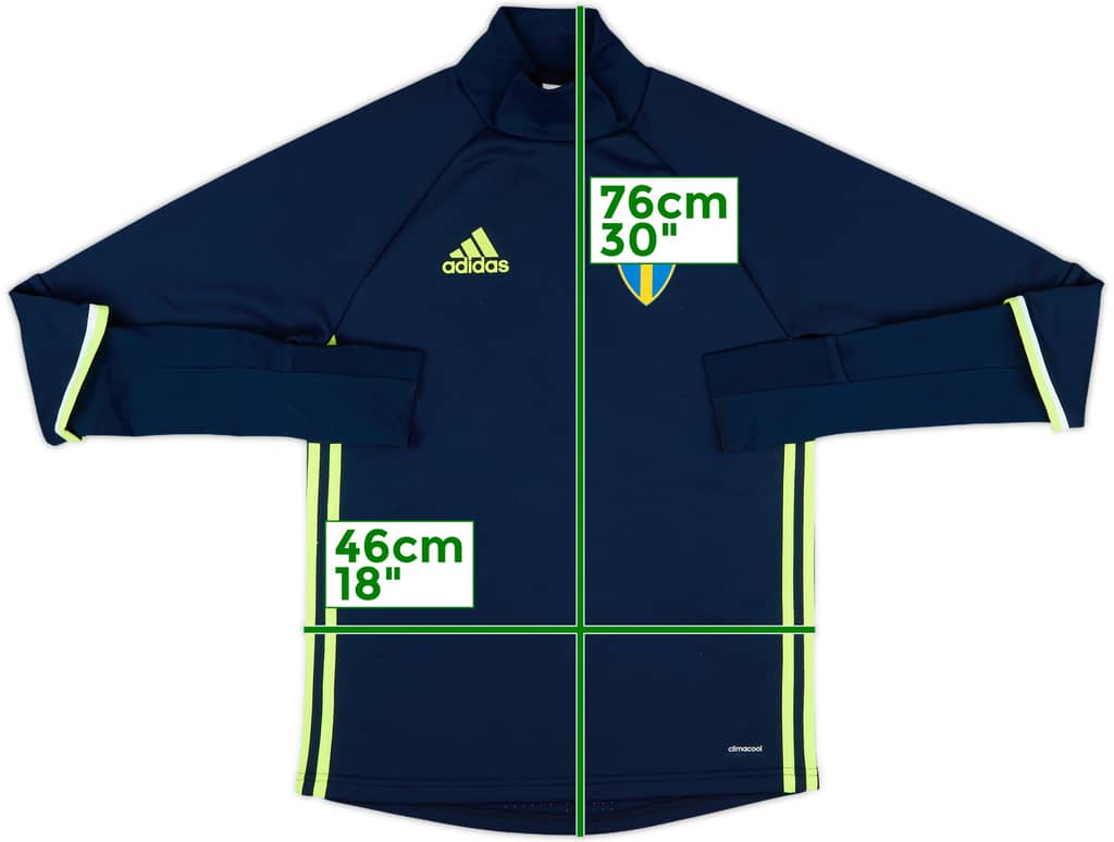 2016-17 Sweden adidas Sweat Top - 9/10 - (XS)