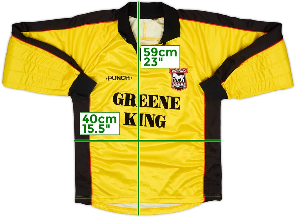 2000-01 Ipswich GK Shirt - 8/10 - (L.Boys)