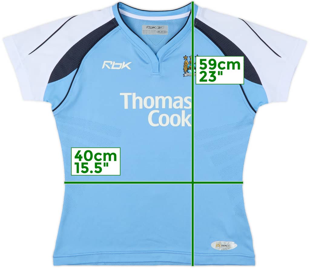 2006-07 Manchester City Home Shirt - 9/10 - (Women's S)