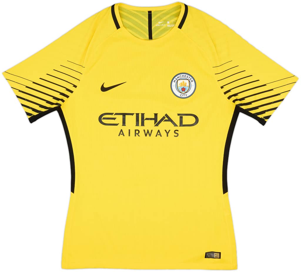 2017-18 Manchester City Authentic GK S/S Shirt - 9/10 - (L)