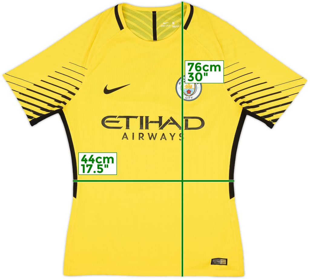 2017-18 Manchester City Authentic GK S/S Shirt - 9/10 - (L)
