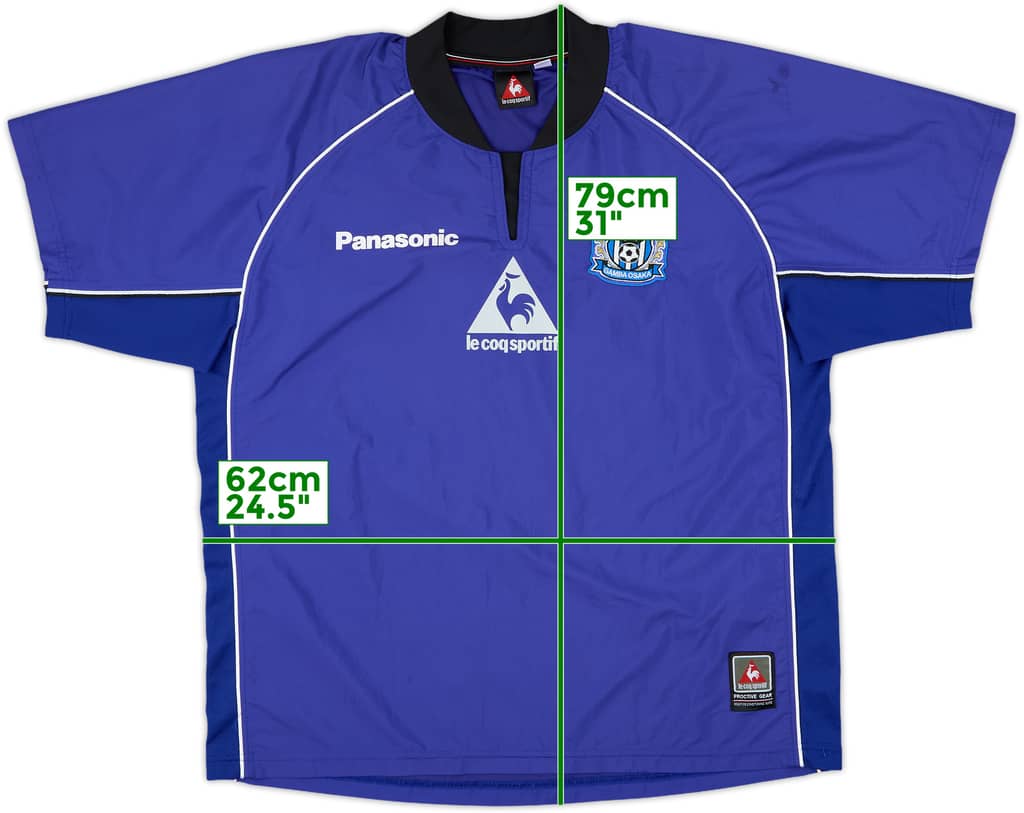 1999-00 Gamba Osaka Le Coq Sportif Drill S/S Top - 9/10 - (XL)