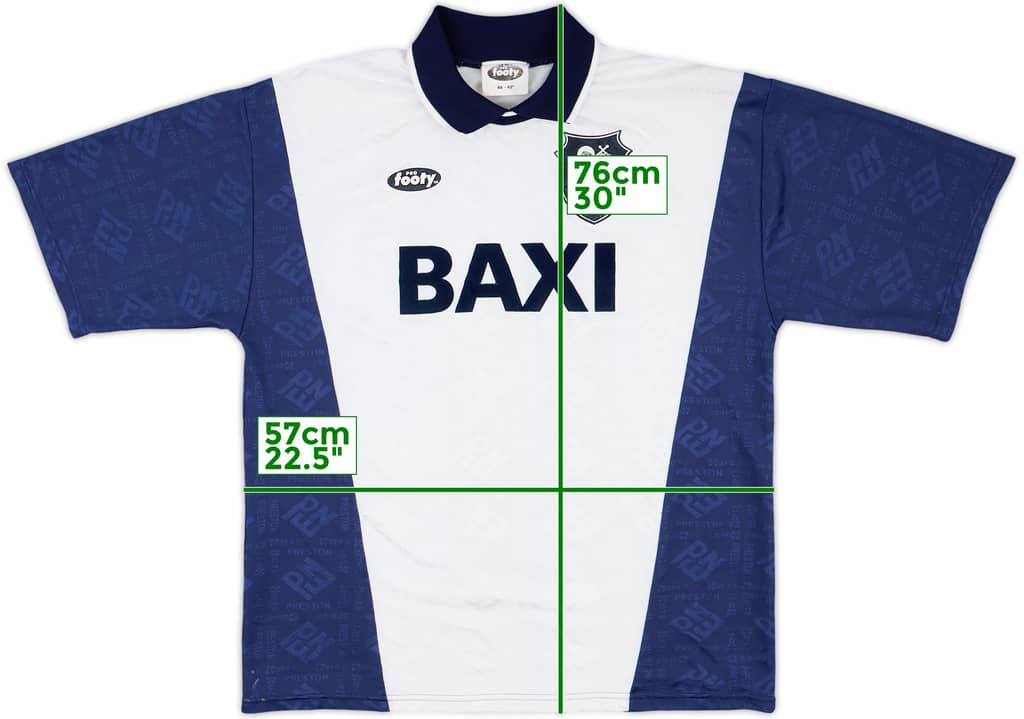 1995-96 Preston North End Home Shirt - 8/10 - (XL)