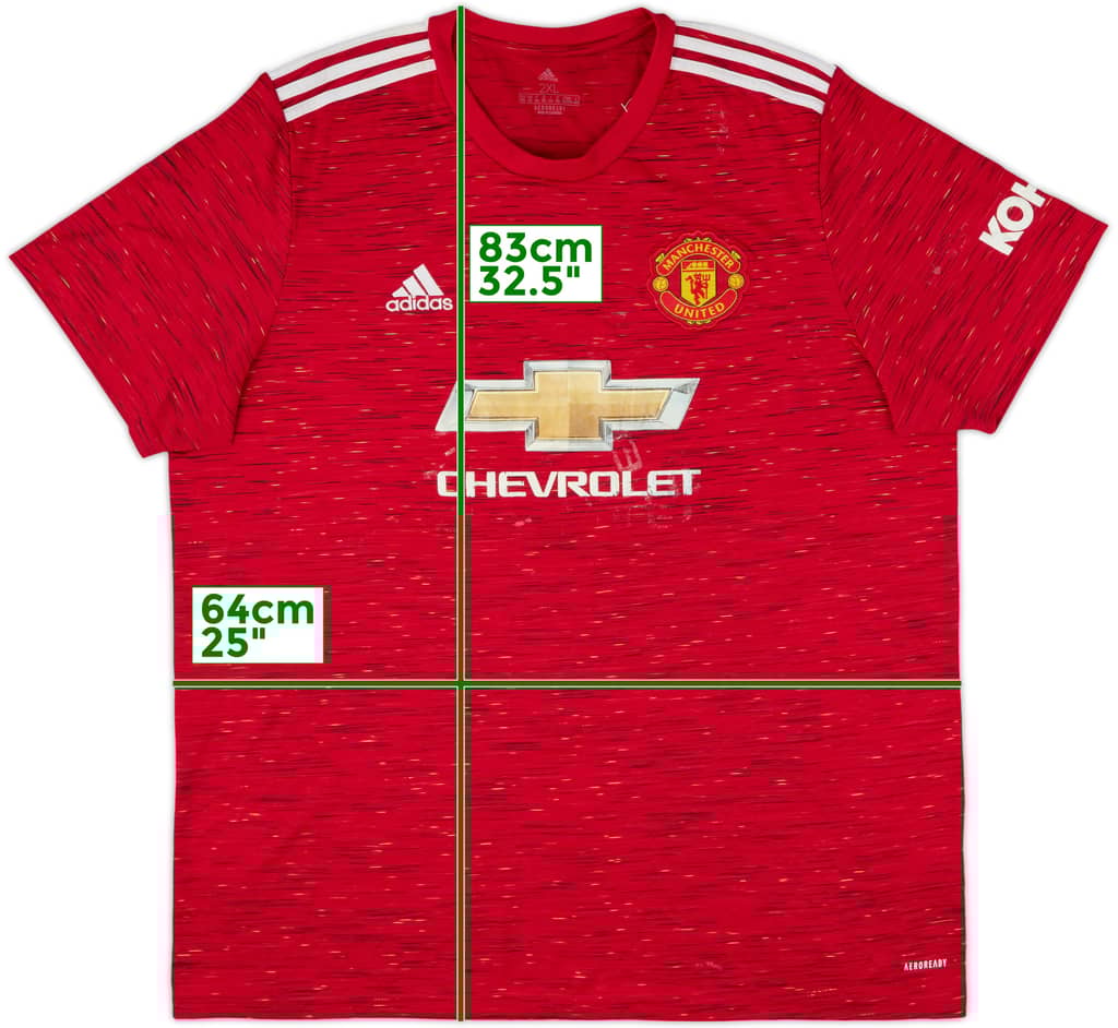 2020-21 Manchester United Home Shirt - 5/10 - (XXL)