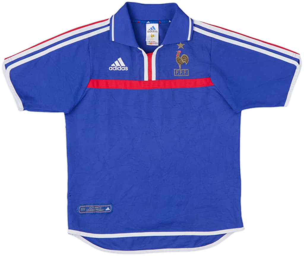 2000-02 France Home Shirt - 5/10 - (Y)