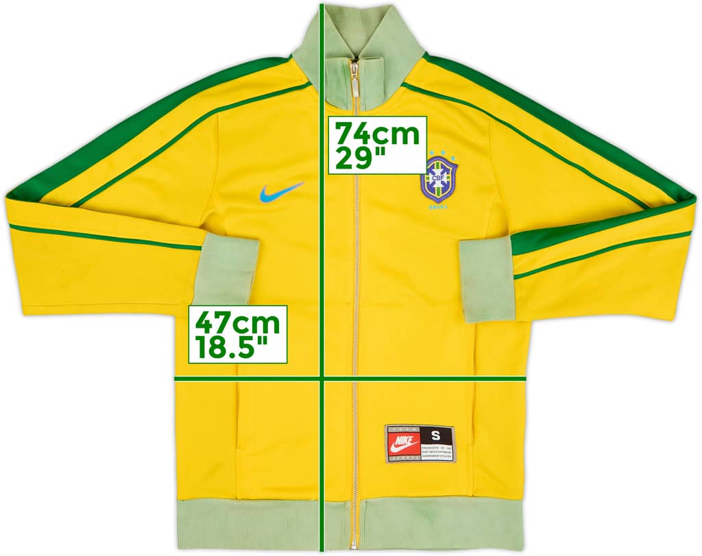 2008-09 Brazil Nike Retro Track Jacket - 5/10 - (S)