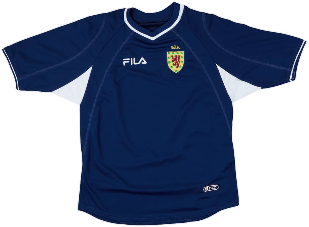 2000-02 Scotland Home Shirt - 8/10 - (L.Boys)