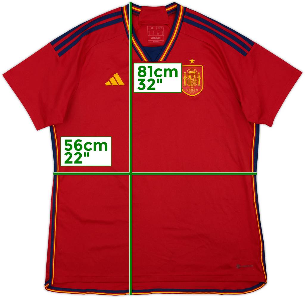 2022-23 Spain Home Shirt - 10/10 - (XL)