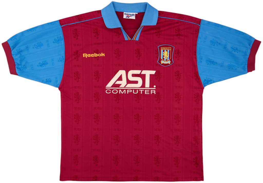 1995-97 Aston Villa Home Shirt - 8/10 - (XL)