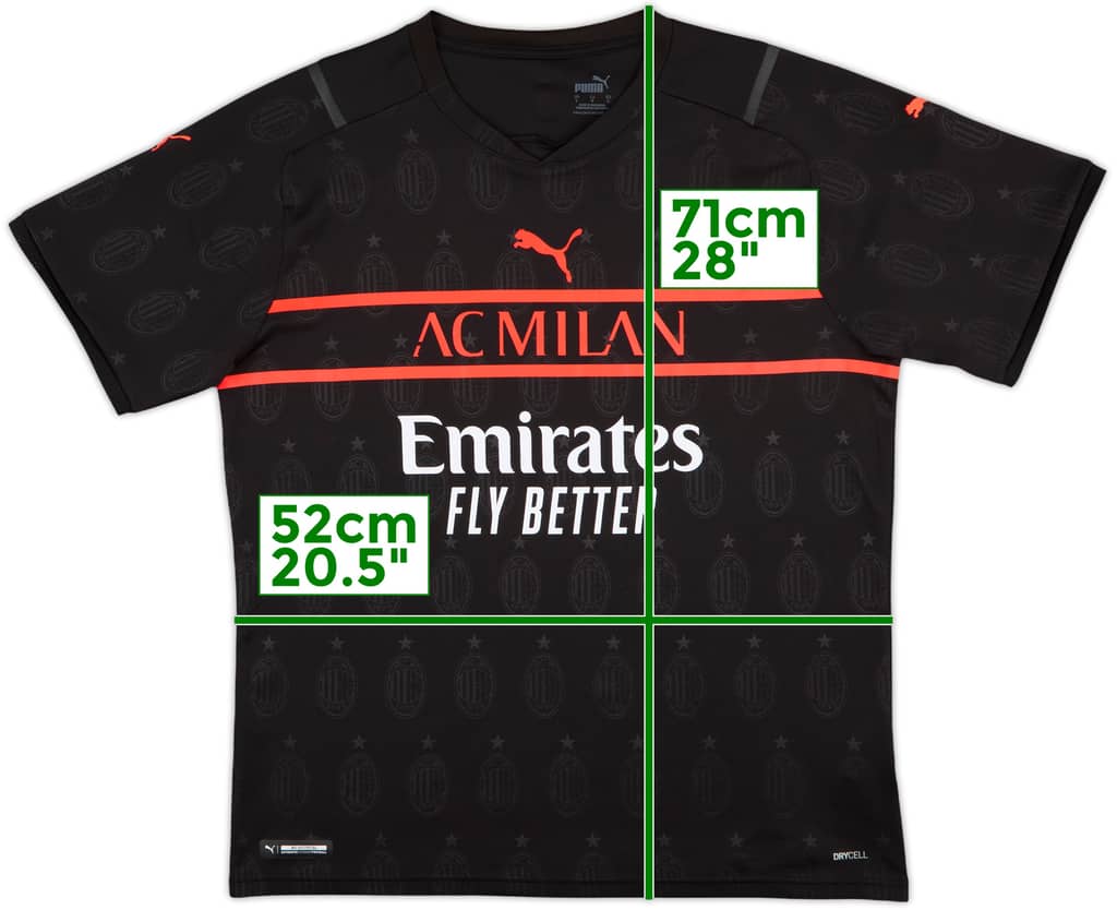 2021-22 AC Milan Third Shirt - 10/10 - (L)
