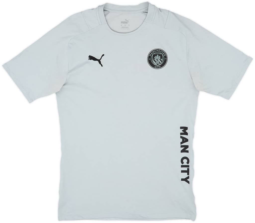 2021-22 Manchester City Puma Cotton Tee - 8/10 - (M)