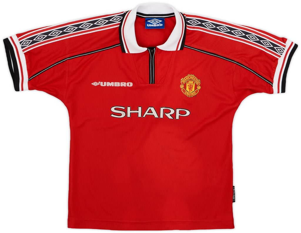 1998-00 Manchester United Home Shirt - 8/10 - (S.Boys)