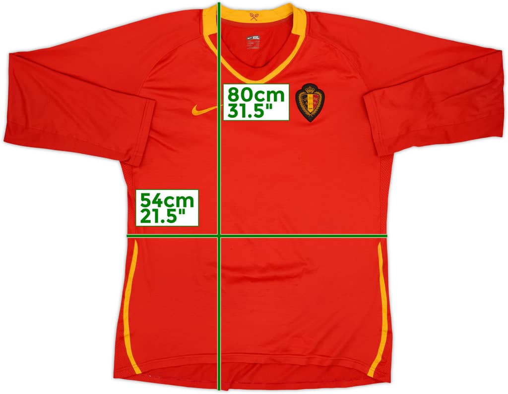 2008-09 Belgium Player Issue Home L/S Shirt - 6/10 - (XXL)
