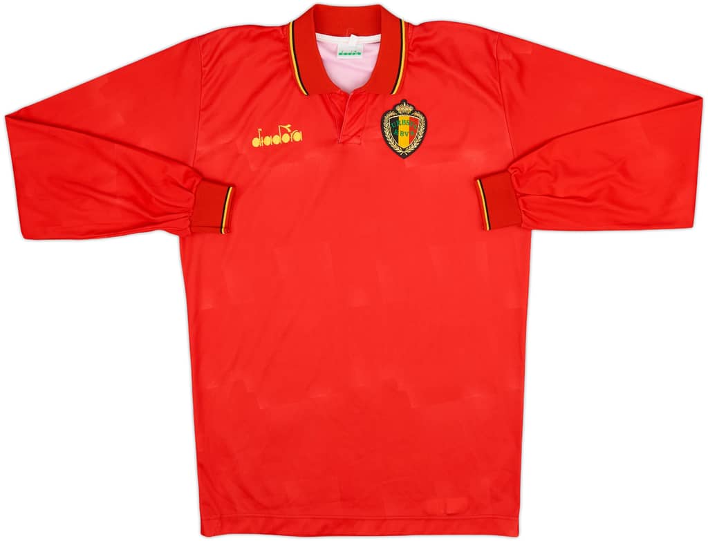 1992-94 Belgium Home L/S Shirt - 10/10 - (XL)