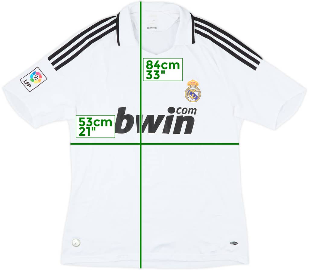 2008-09 Real Madrid Home Shirt - 8/10 - (L)