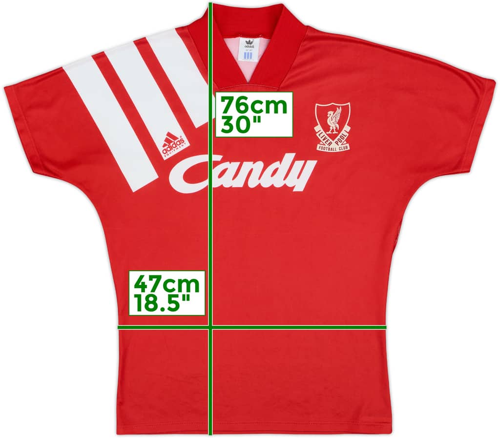 1991-92 Liverpool Home Shirt - 8/10 - (S)