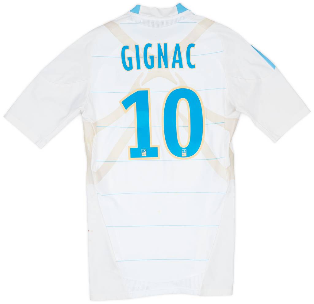 2010-11 Olympique Marseille Player Issue TechFit Home Shirt Gignac #10 - 6/10 - (L)
