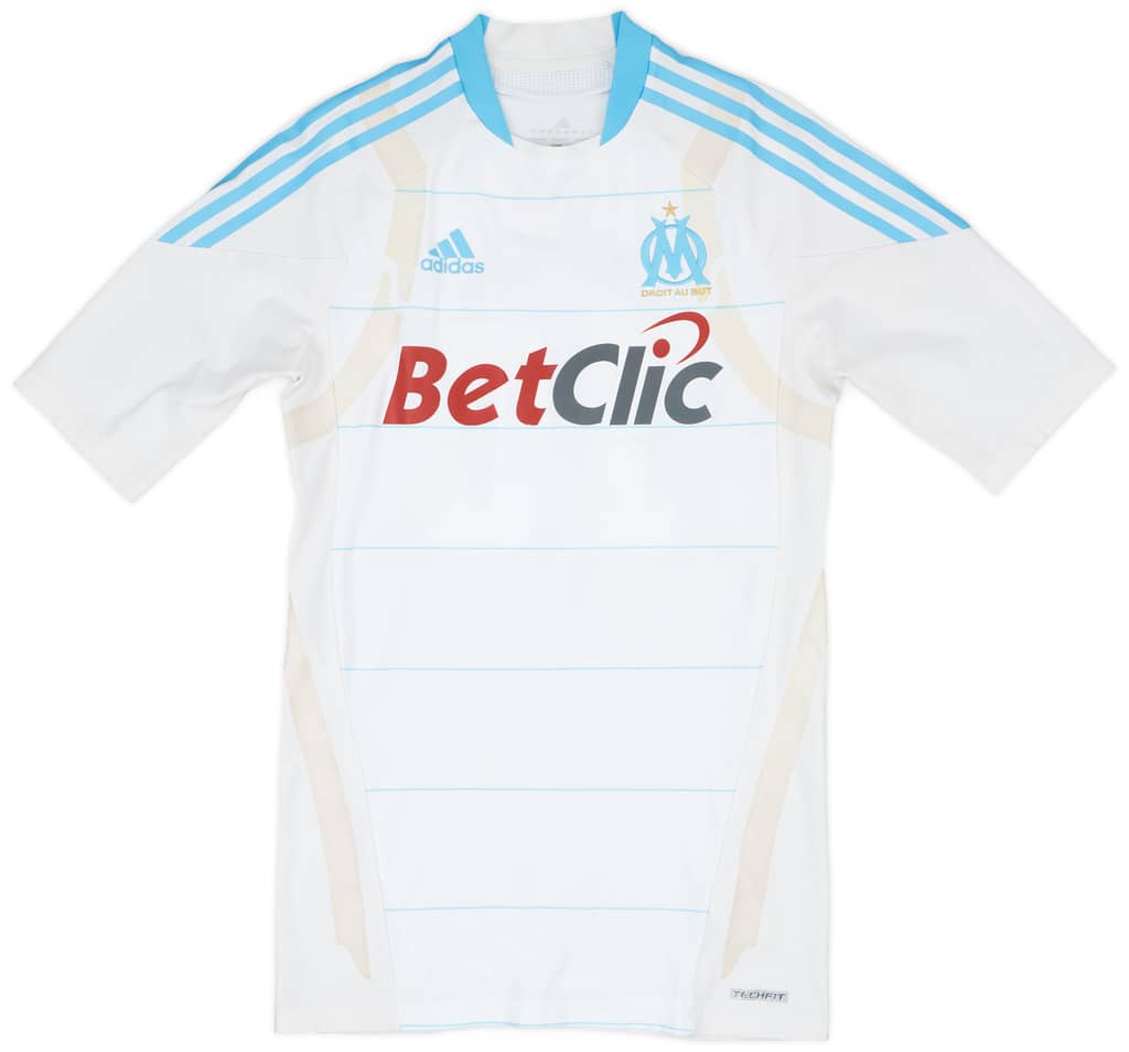 2010-11 Olympique Marseille Player Issue TechFit Home Shirt Gignac #10 - 6/10 - (L)