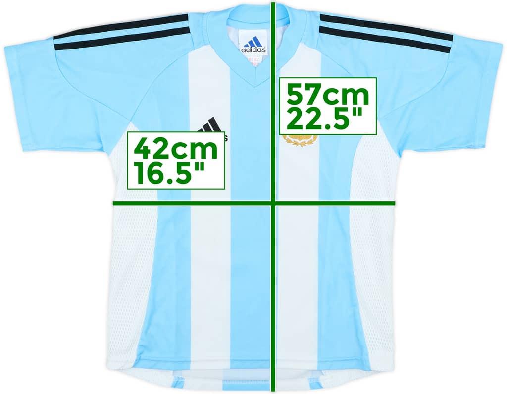 2002-04 Argentina Home Shirt - 7/10 - (S.Boys)