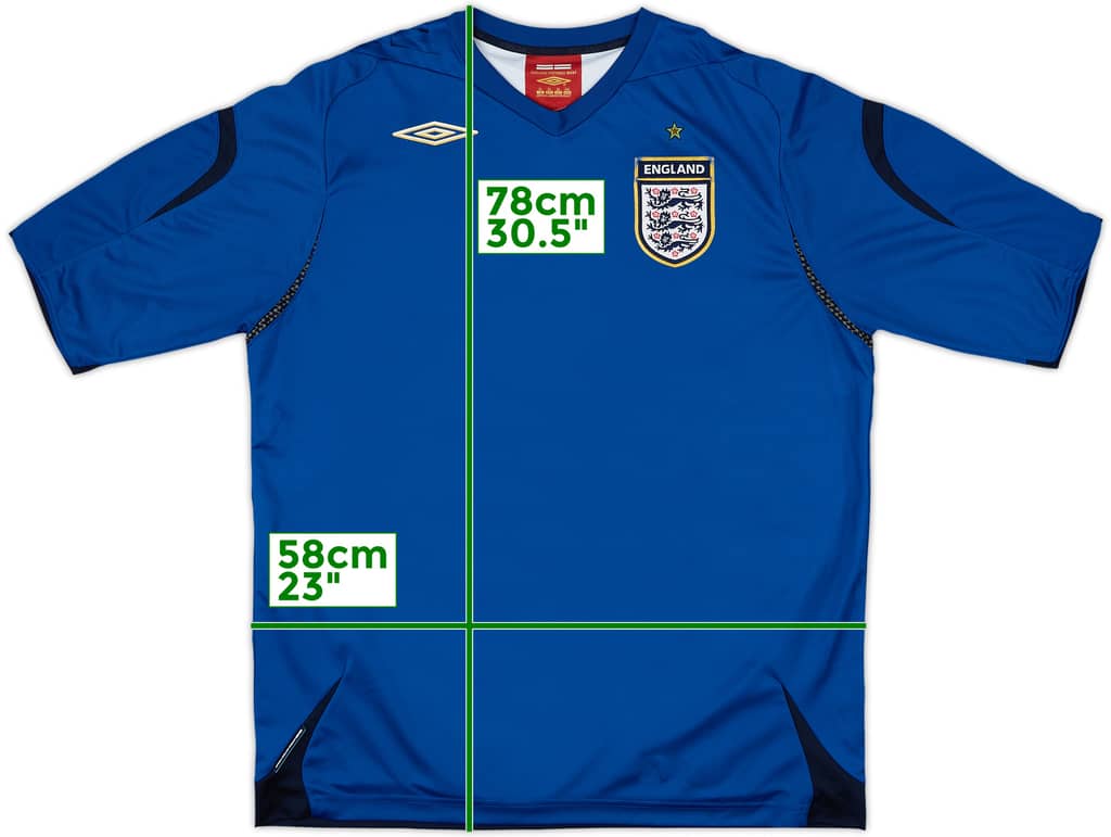 2006-08 Inglaterra Portero M/C Camiseta - 6/10 - (XL)