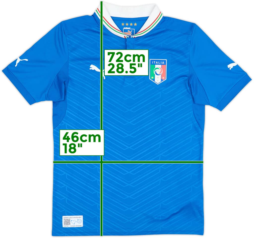 2012-13 Italy Home Shirt - 8/10 - (S)