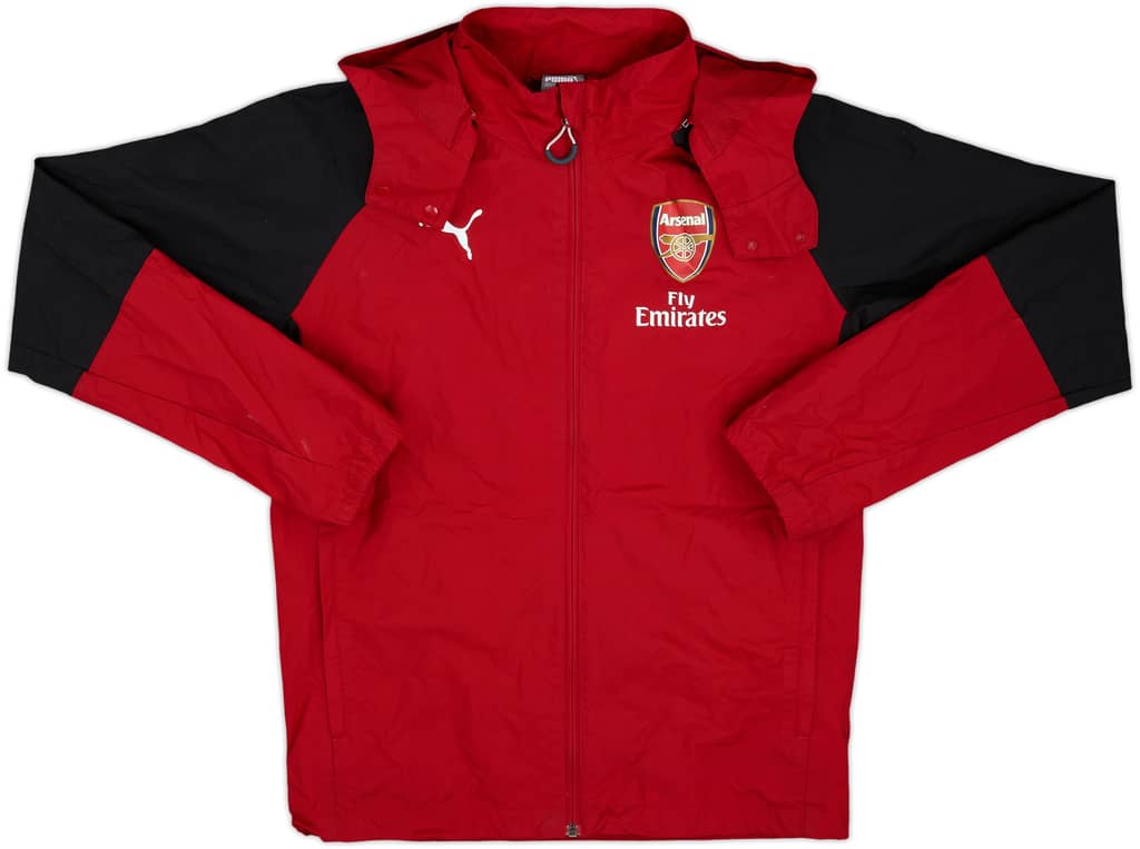 2017-18 Arsenal Puma Hooded Rain Jacket - 8/10 - (S)