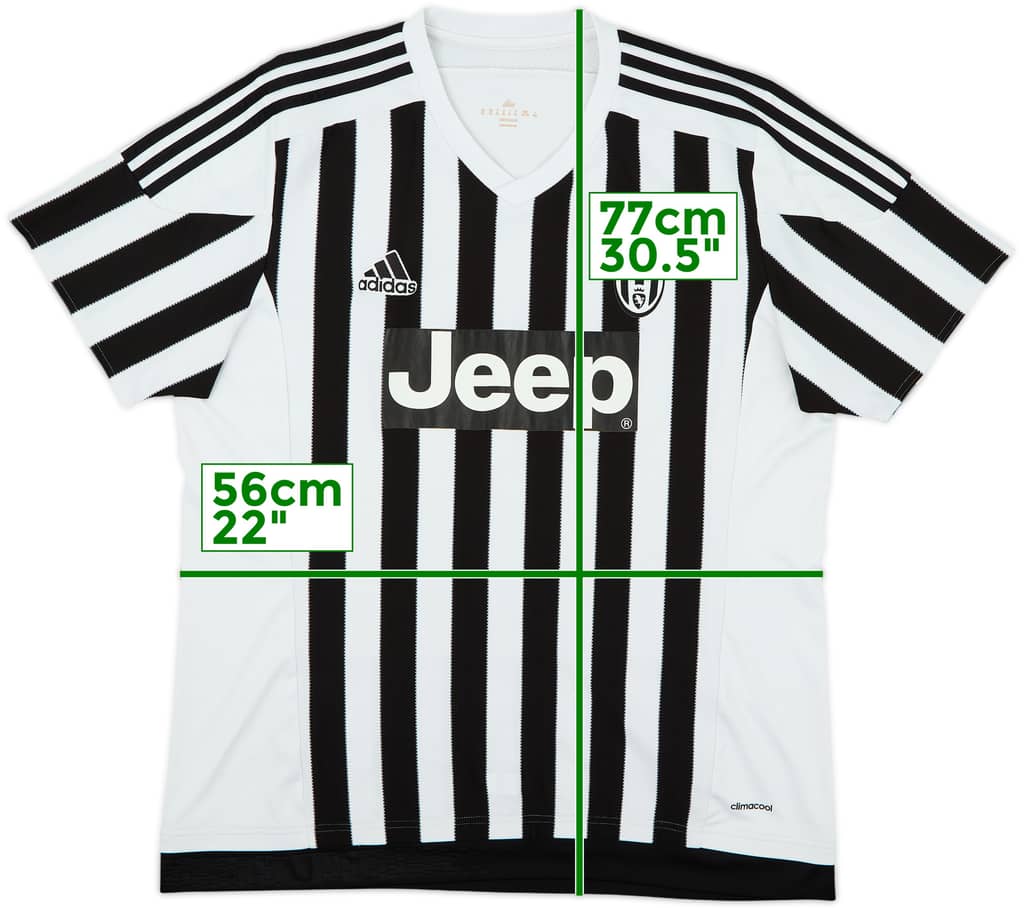 2015-16 Juventus Home Shirt - 7/10 - (XL)