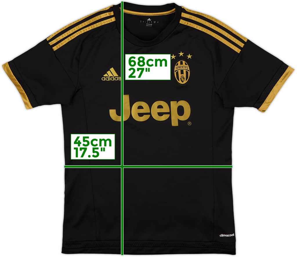 2015-16 Juventus Camiseta Tercera - 9/10 - (S)