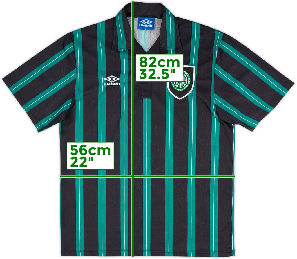 1992-93 Celtic Away Shirt - 9/10 - (L)