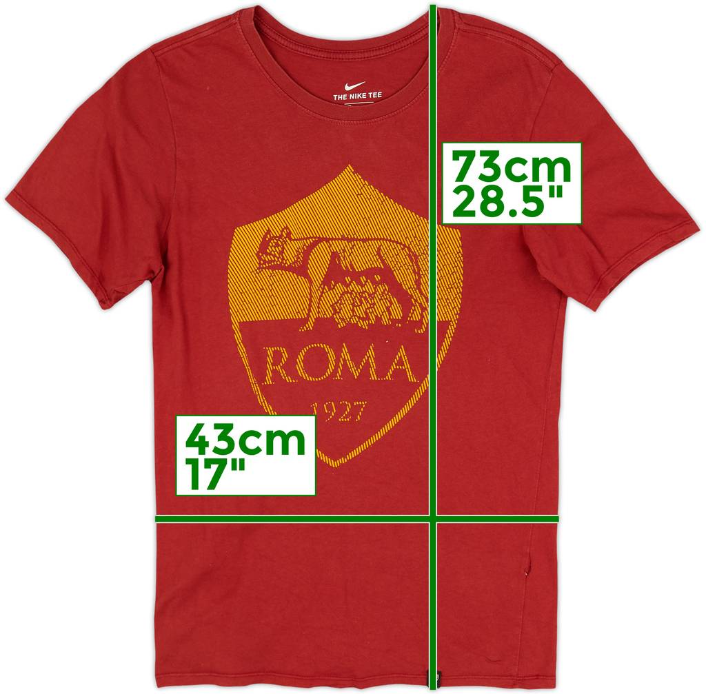 2017-18 Roma Nike Cotton Tee - 5/10 - (S)