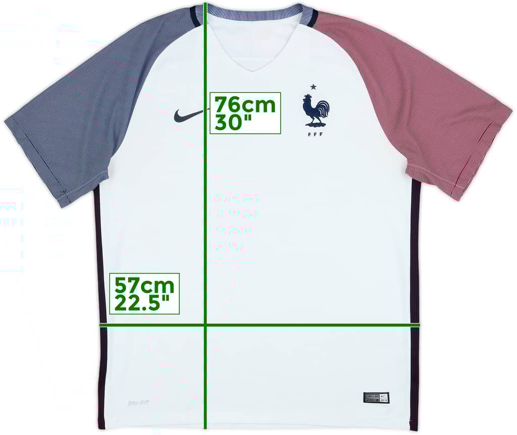 2016-17 France Away Shirt - 7/10 - (XL)