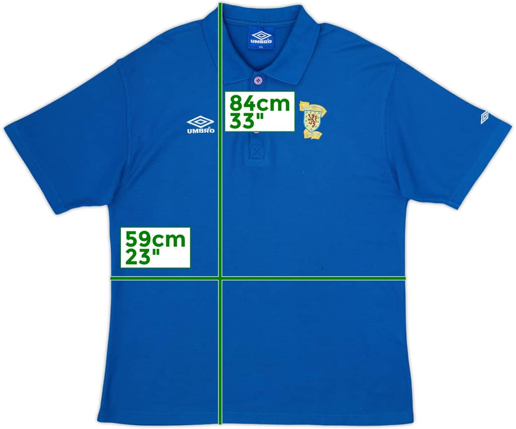 1996-97 Scotland Umbro Polo Shirt - 8/10 - (XXL)