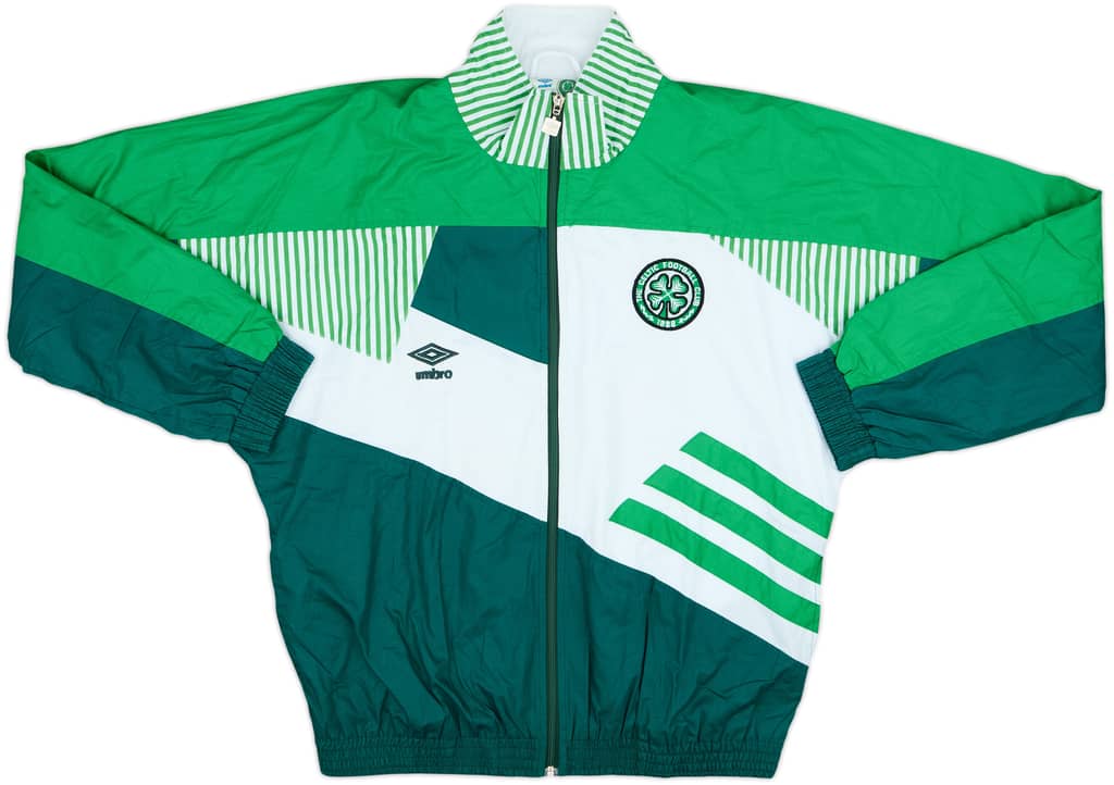 1991-92 Celtic Umbro Track Jacket - 9/10 - (S)