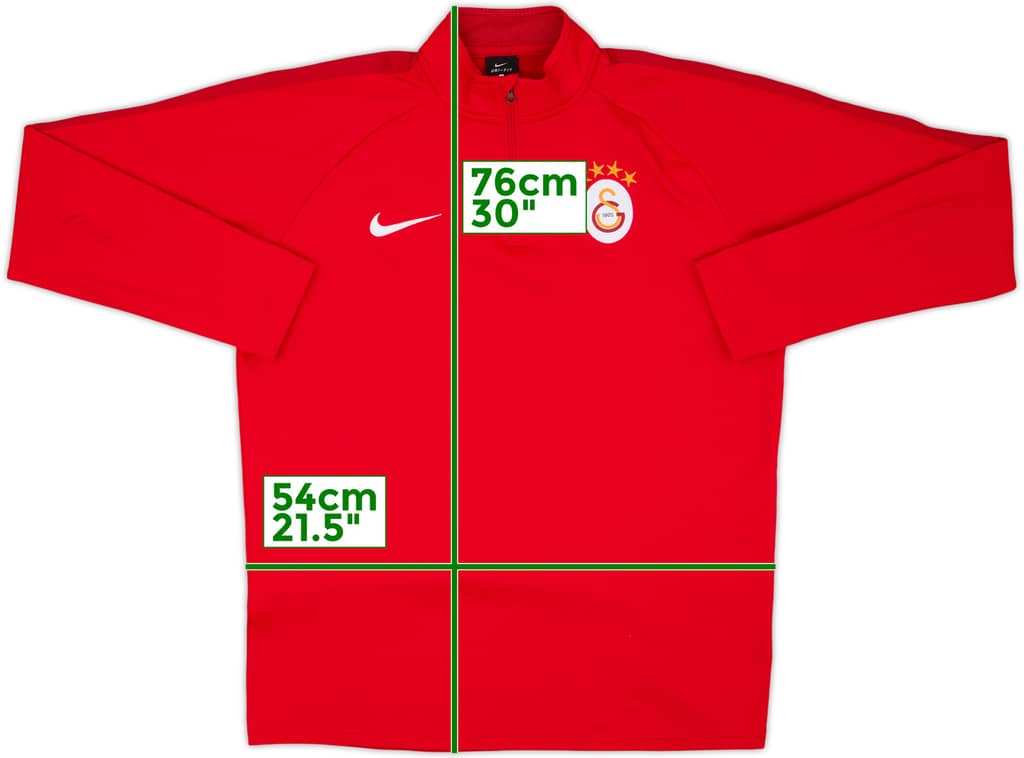 2018-19 Galatasaray Nike 1/4 Zip Training Top - 8/10 - (L)
