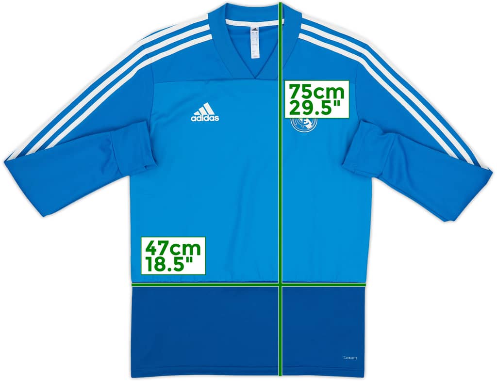 2018-19 Real Madrid adidas Sweat Top - 10/10 - (S)