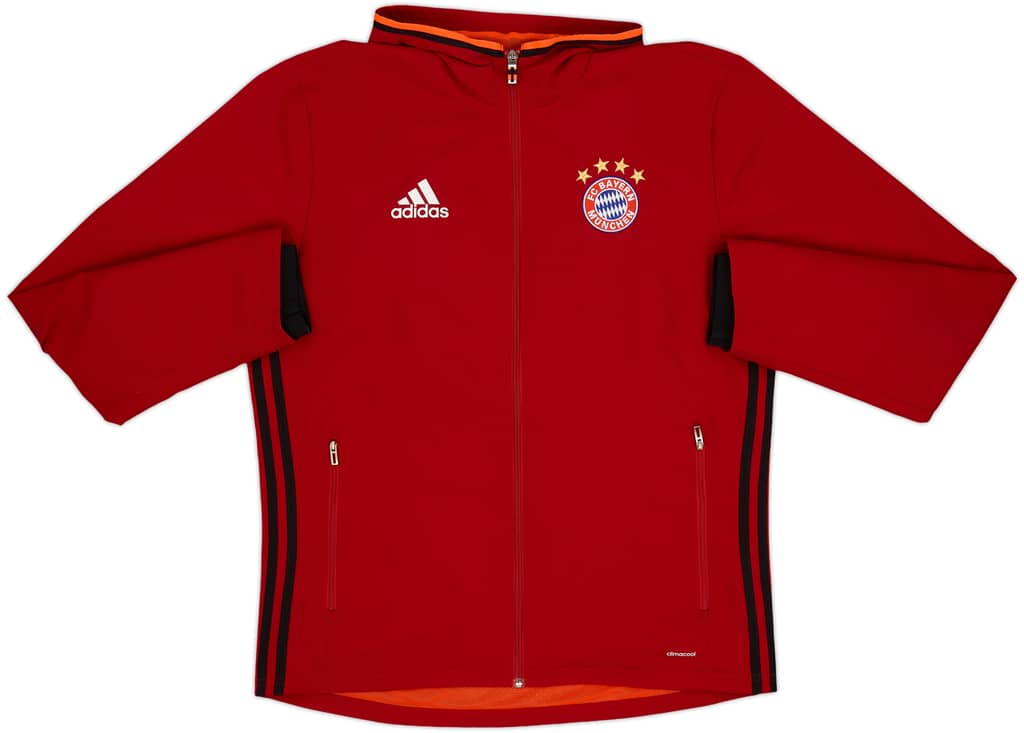 2016-17 Bayern Munich adidas Hooded Track Jacket - 8/10 - (M)