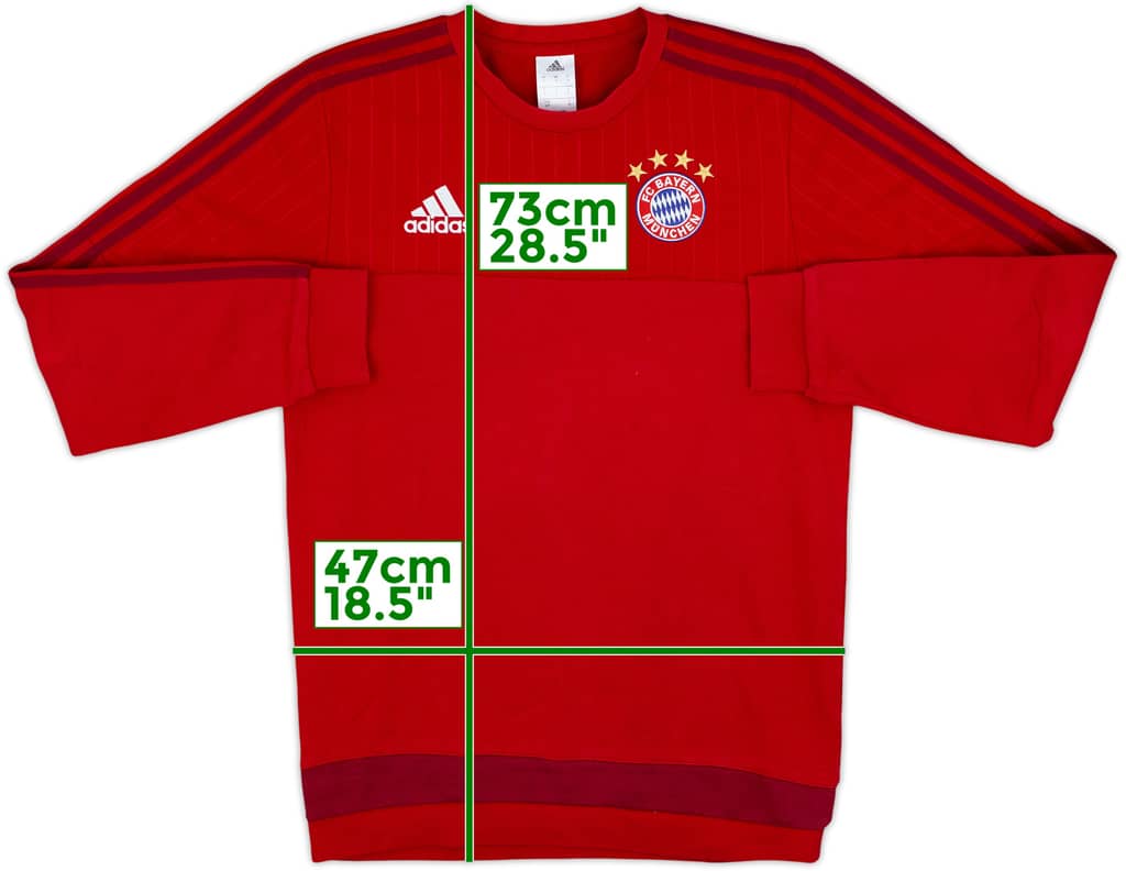 2015-16 Bayern Munich adidas Sweat Top - 7/10 - (S)