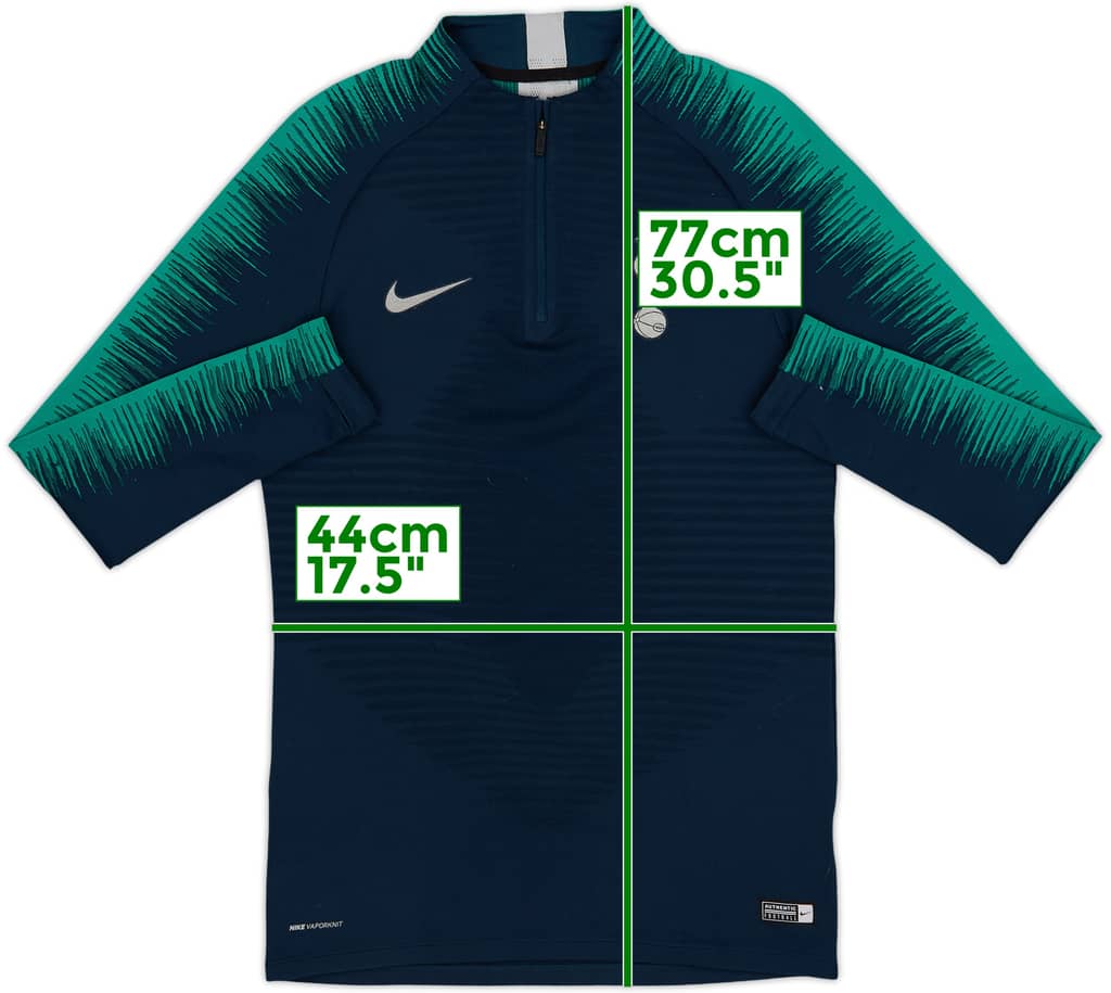 2018-19 Tottenham Nike Vaporknit 1/4 Zip Drill Top - 8/10 - (S)