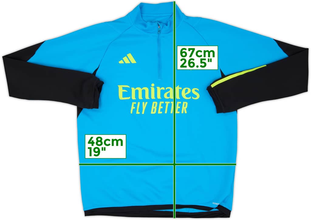 2023-24 Arsenal adidas 1/4 Zip Training Top - 8/10 - (M)
