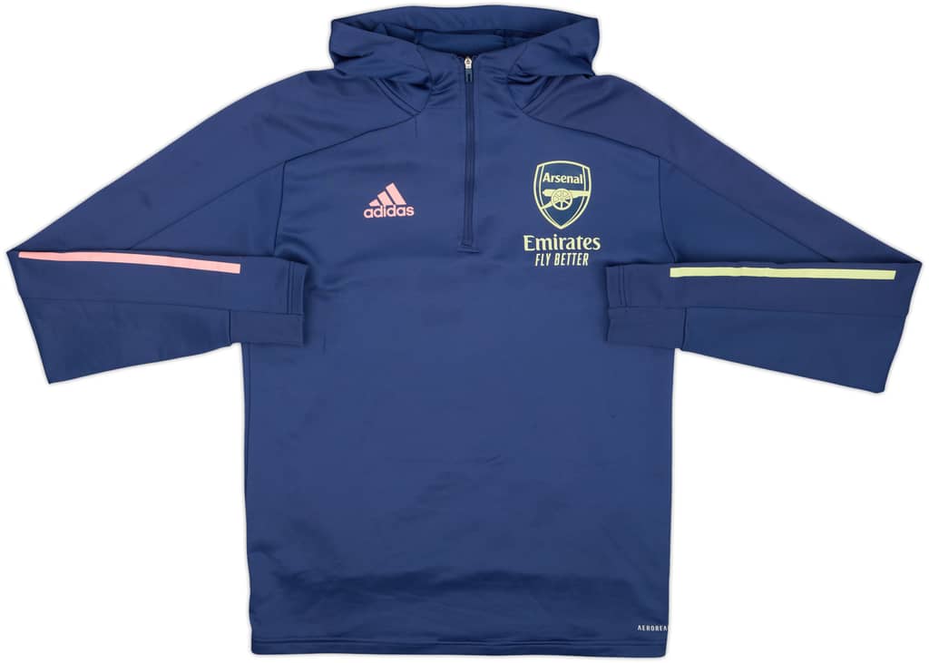 2019-20 Arsenal adidas 1/4 Zip Hooded Top - 6/10 - (S)