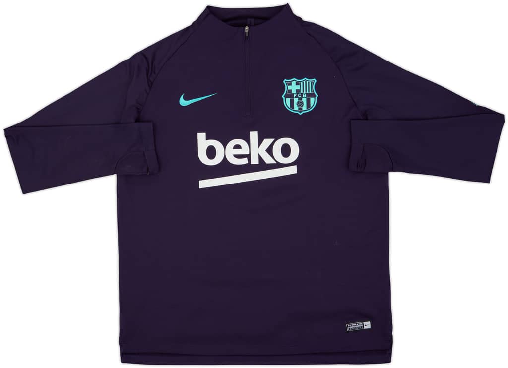 2018-19 Barcelona Nike 1/4 Zip Training Top - 7/10 - (L)