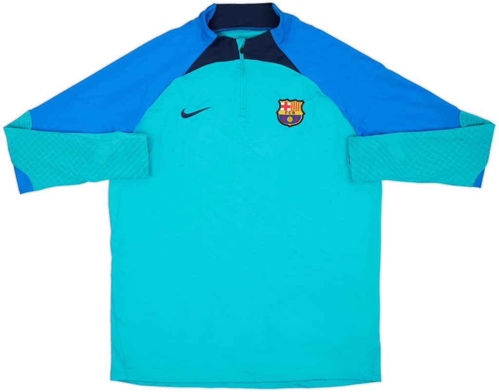 2022-23 Barcelona Nike 1/4 Zip Training Top - 8/10 - (XL)