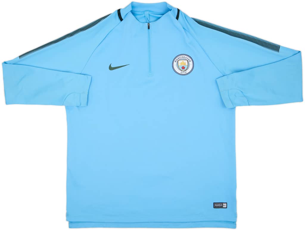 2018-19 Manchester City Nike 1/4 Zip Drill Top - 7/10 - (XL)