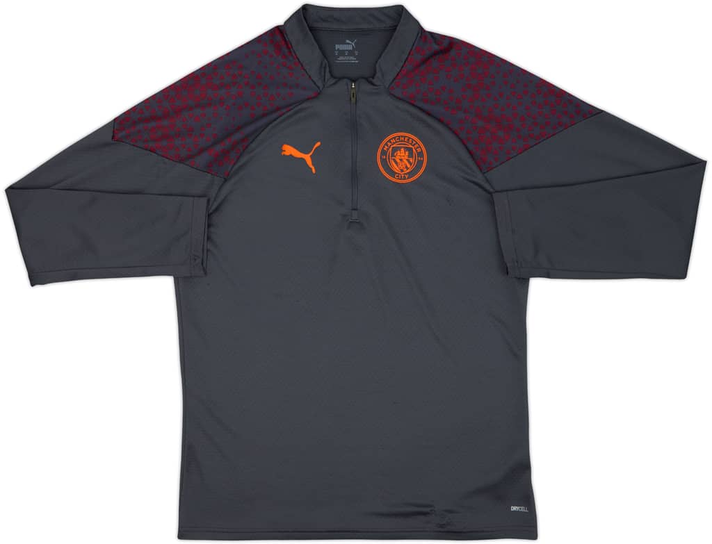 2023-24 Manchester City Puma 1/4 Zip Training Top - 8/10 - (M)